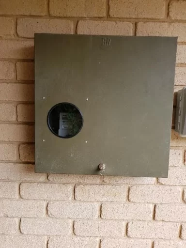 Meter box with viewing window